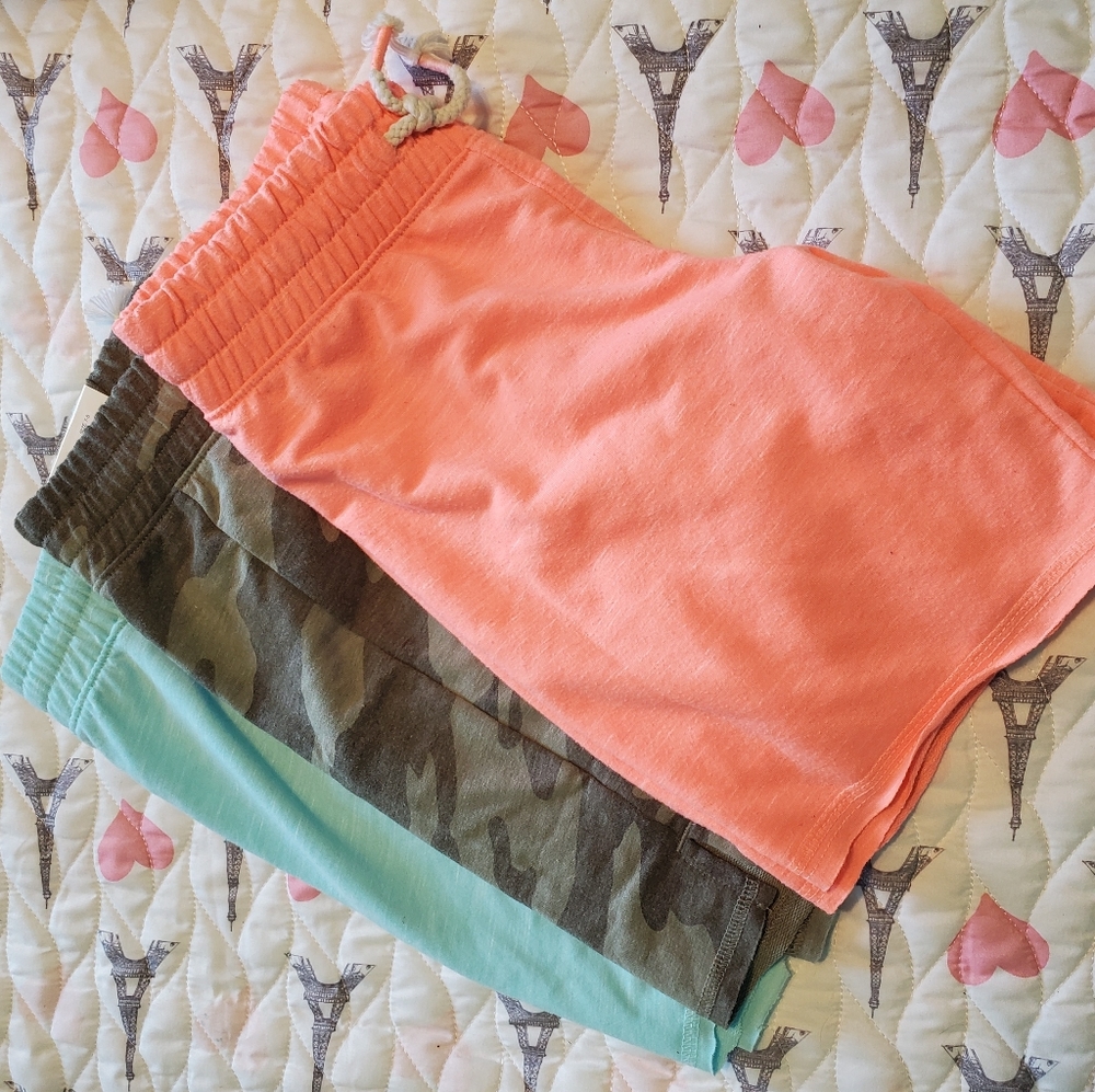 BUNDLE- SO Girls size 7-8 French Terry Bermuda Shorts-Assorted Colors